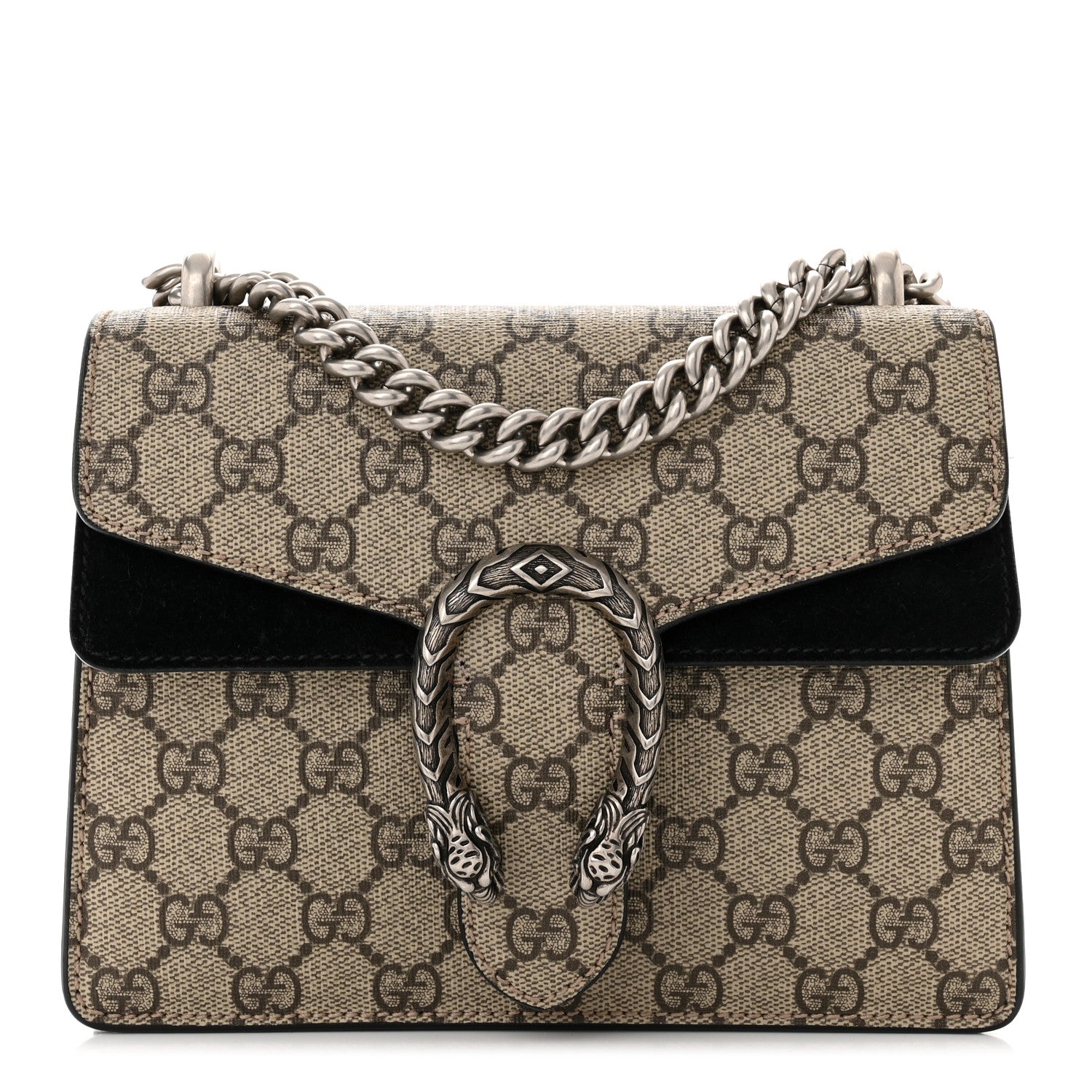 Gucci GG Supreme Monogram Mini Dionysus Shoulder Bag Black 1 of 11