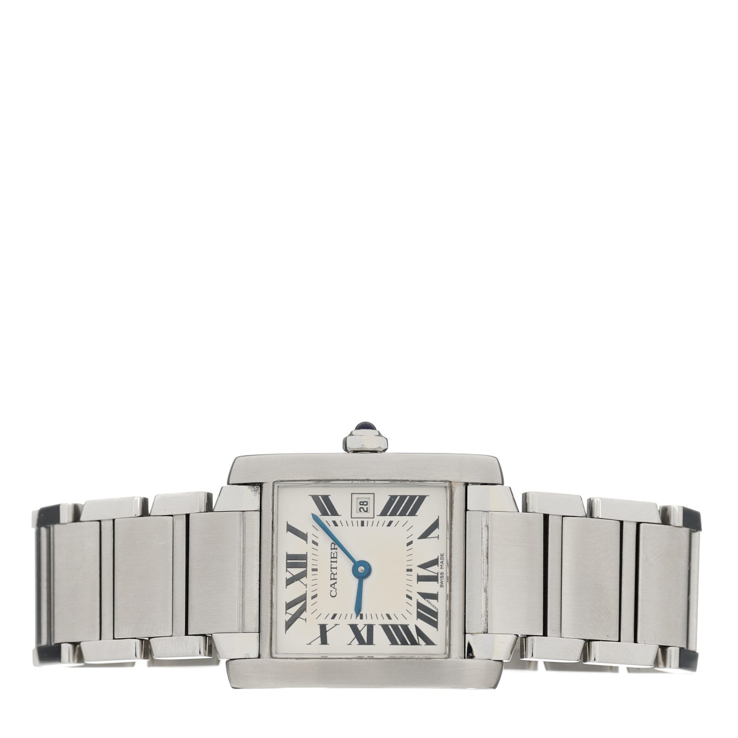 Stainless Steel 25mm Tank Francaise Quartz Watch