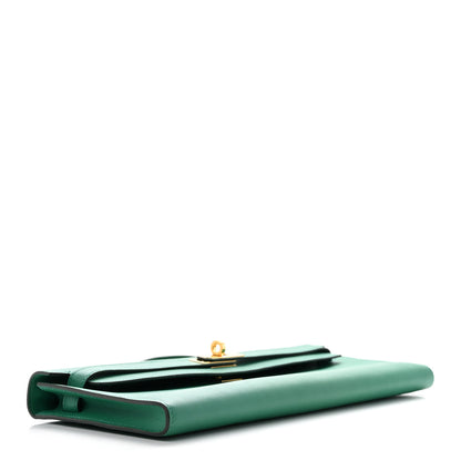 Hermes Swift Kelly Cut Clutch Pochette Vert Vertigo 4 of 7