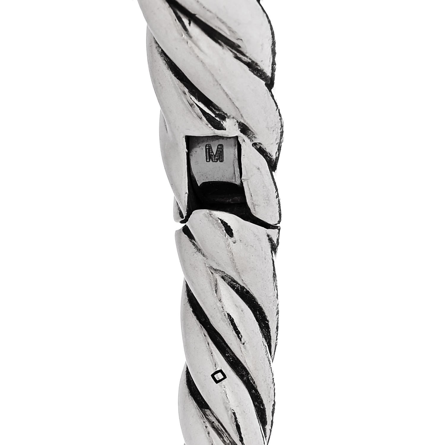 David Yurman Sterling Silver 9.5mm Pure Form Cable Bracelet 4 of 4