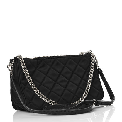 Prada Nylon Tessuto Impuntu Quilted Crossbody Bag Black 3 of 9