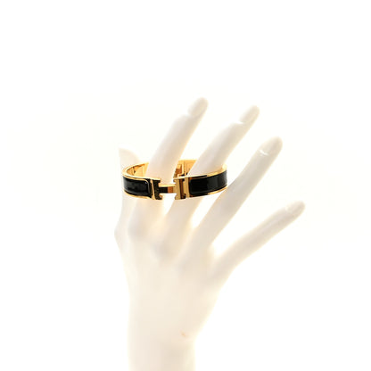 Hermes Enamel Narrow Clic Clac H Bracelet PM Black 4 of 4