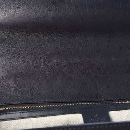 Gucci Calfskin New Bamboo Large Top Handle Bag Black 18 of 22