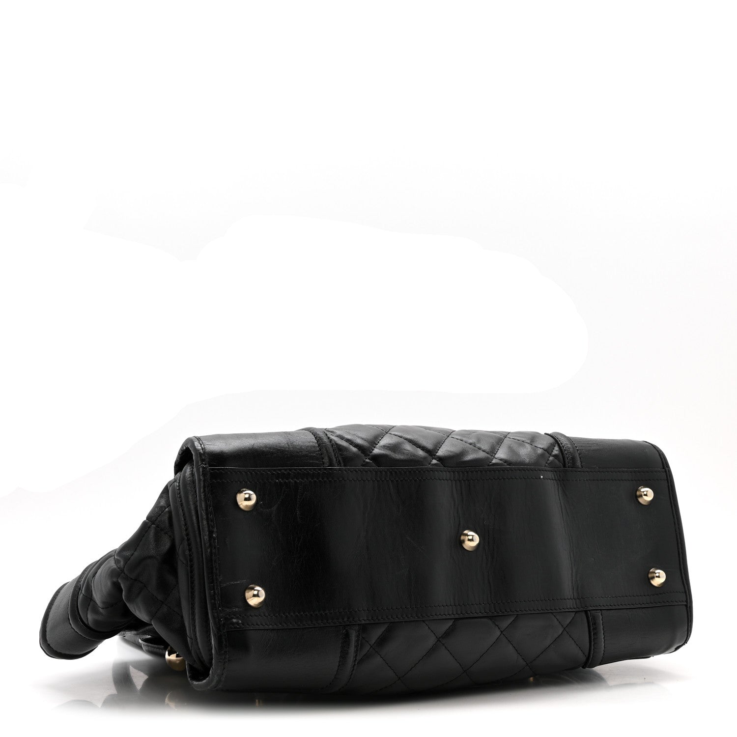 Burberry Calfskin Quilted Large Manor Tote Black 4 of 14