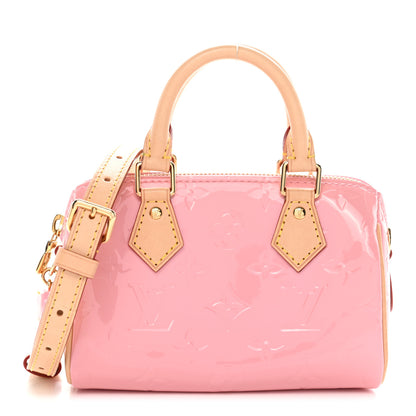 Louis Vuitton Vernis Monogram Nano Speedy Mochi Pink 1 of 19
