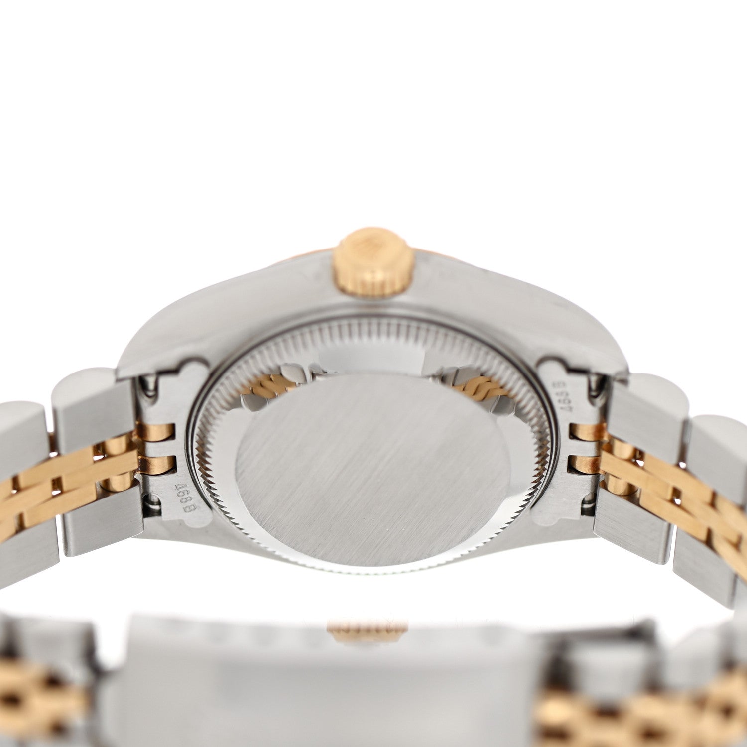 Rolex Stainless Steel 18K Yellow Gold Diamond 26mm Oyster Perpetual Datejust Watch Black 79173 4 of 5