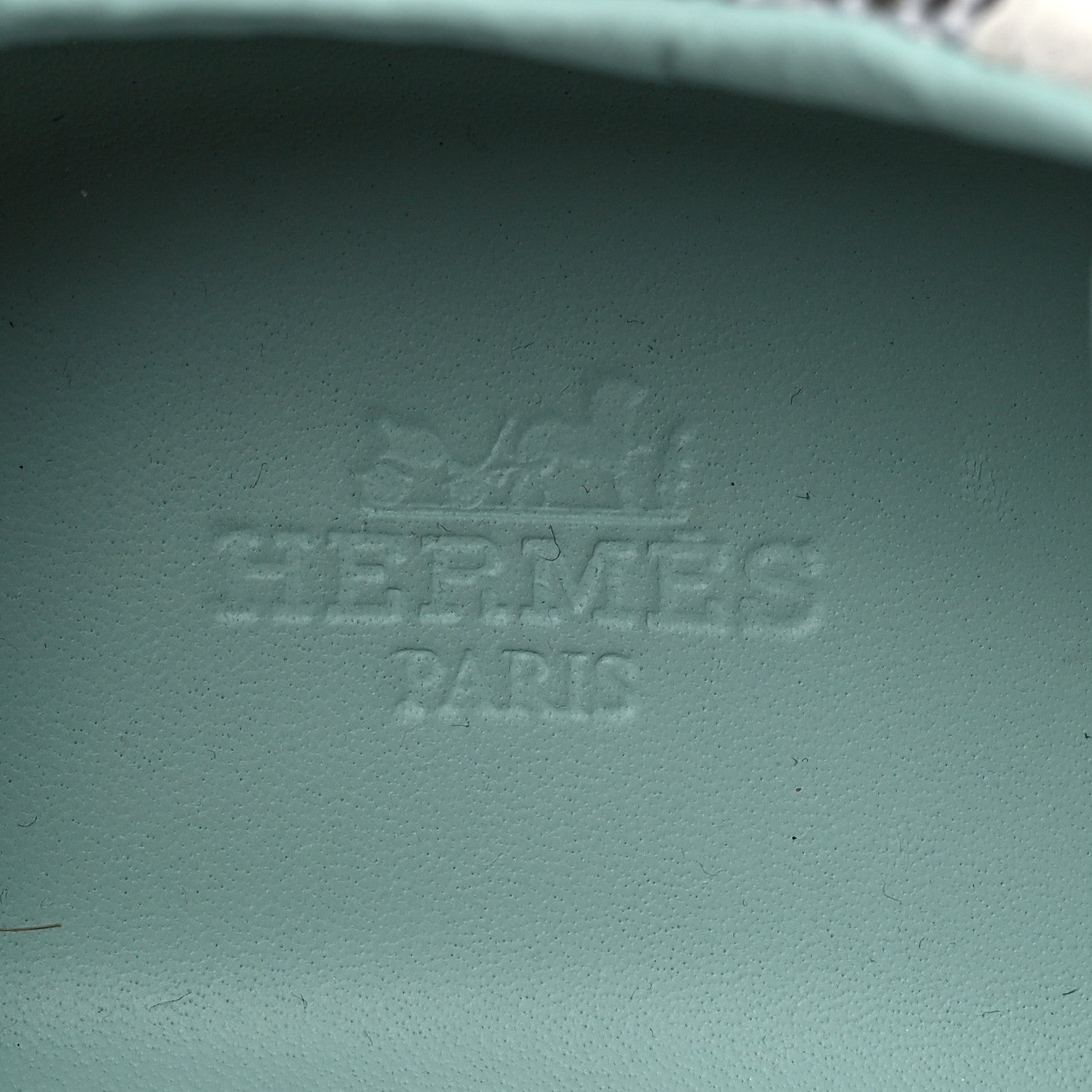 Hermes Air Mesh Suede Goatskin Bouncing Sneakers 39 Vert D'eau 7 of 8
