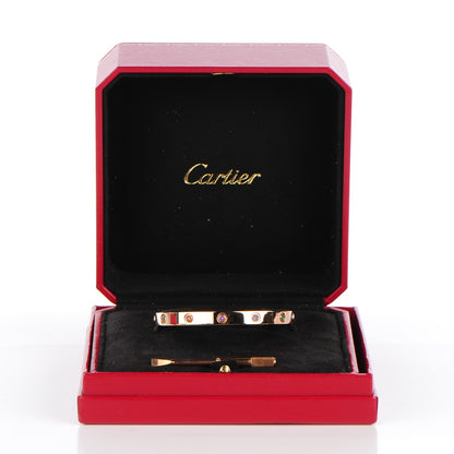 Cartier 18K Pink Gold Sapphire Garnet Amethyst LOVE Bracelet 18 7 of 7
