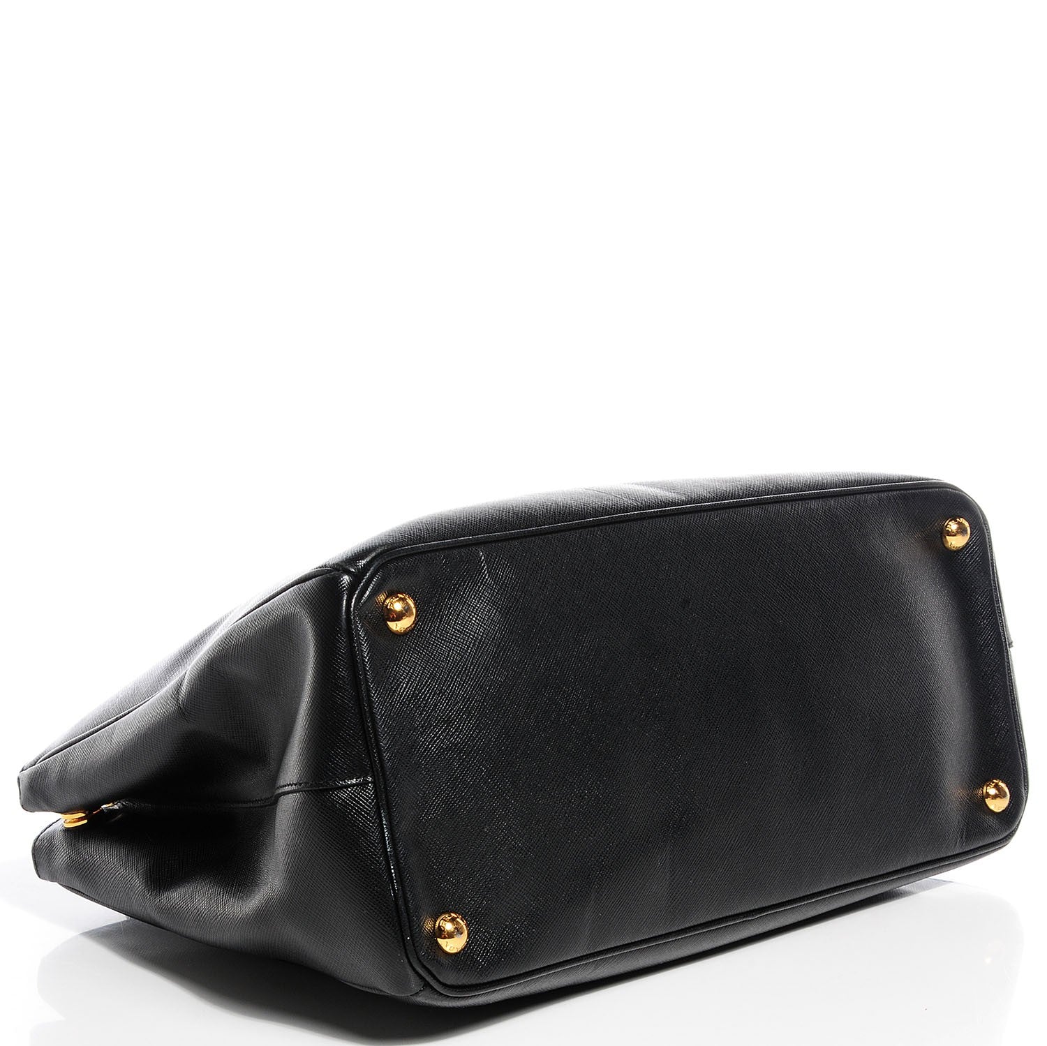 Prada Saffiano Lux Medium Double Zip Tote Nero Black 4 of 9