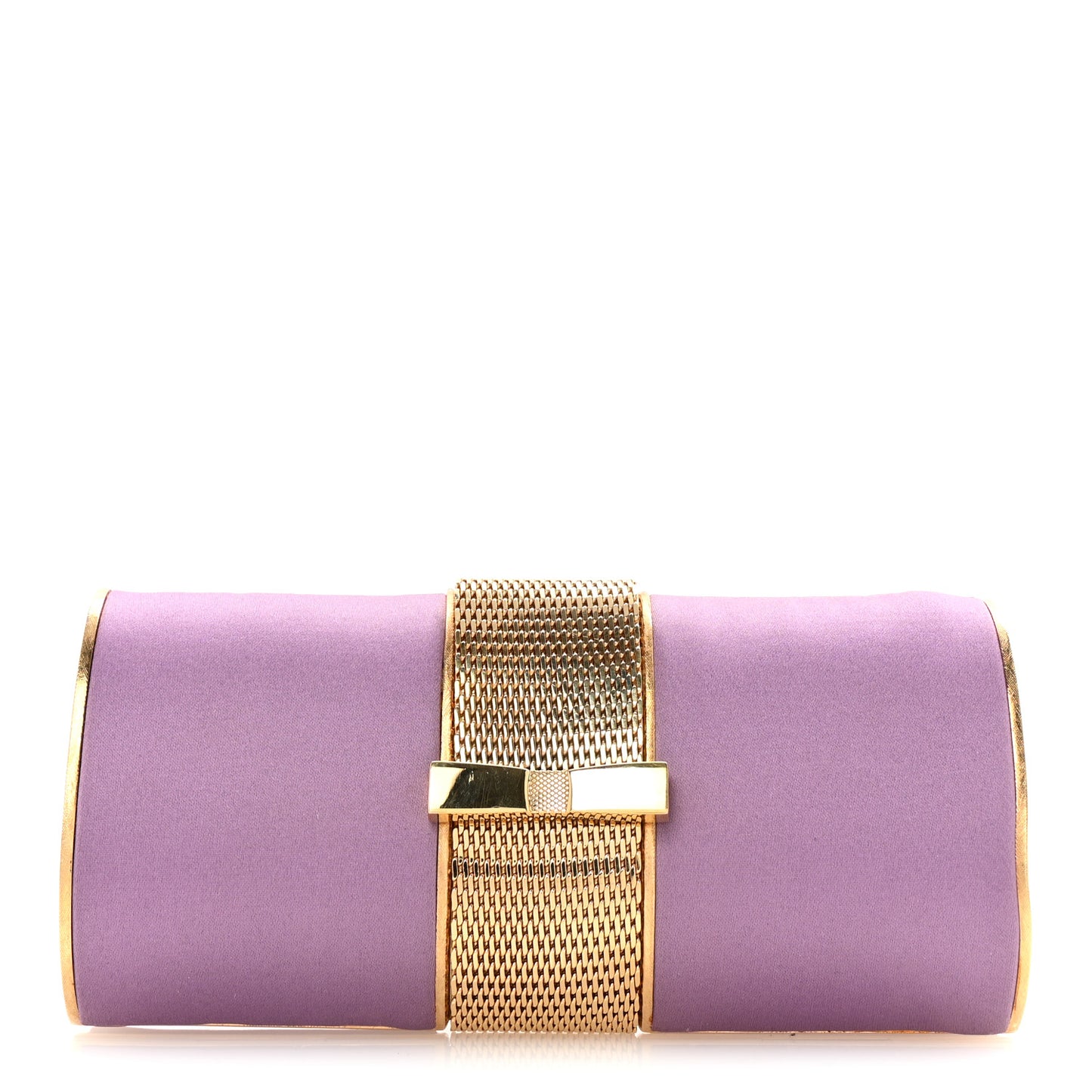 Satin Clutch Purple