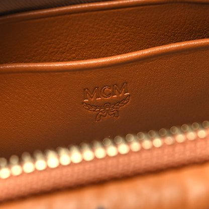 MCM Visetos Small Crossbody Bag Cognac 7 of 10