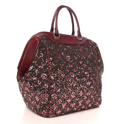 Louis Vuitton Sequin Monogram Sunshine Express North South Burgundy 2 of 12