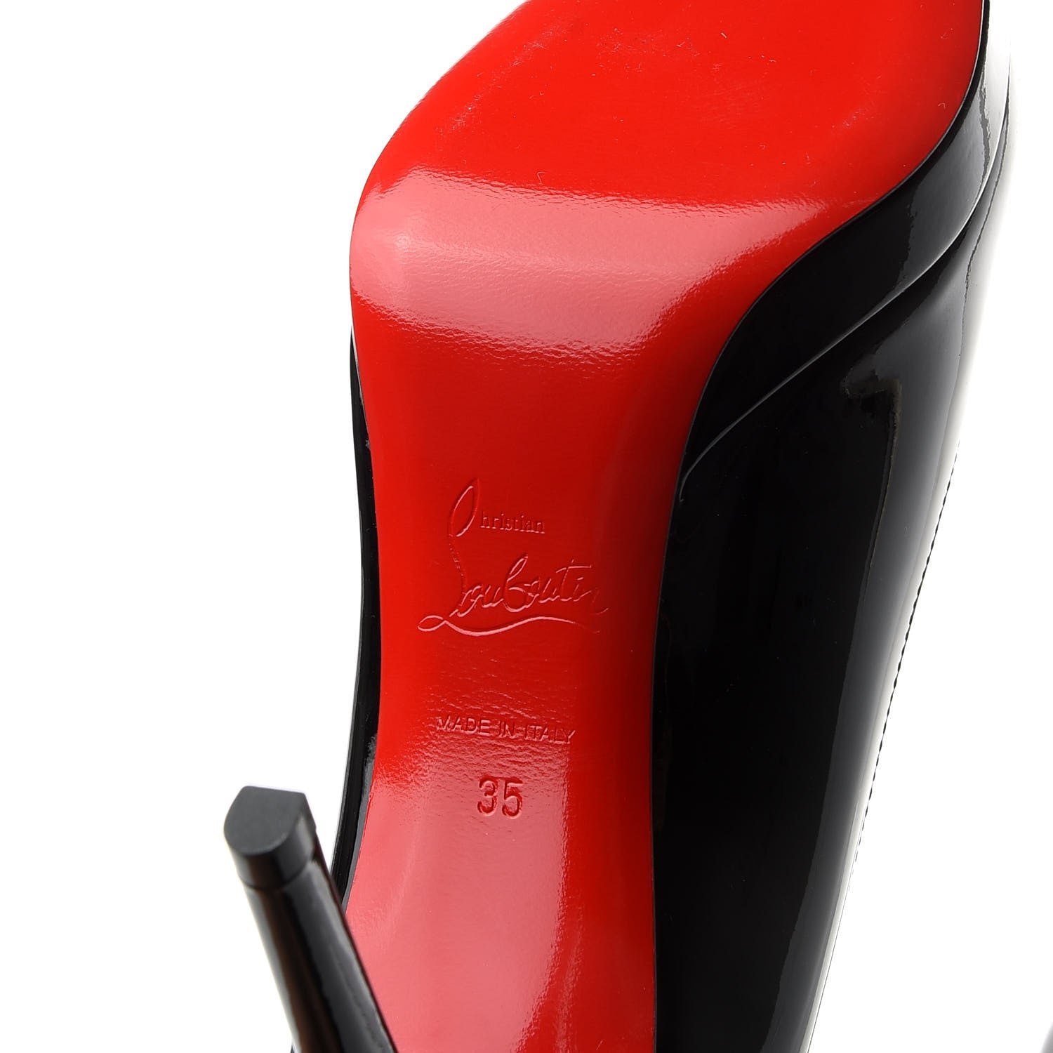 Christian Louboutin Patent New Simple 100 Pumps 35 Black 7 of 9