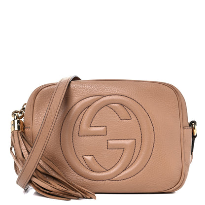 Gucci Pebbled Calfskin Small Soho Disco Bag Camelia 1 of 21