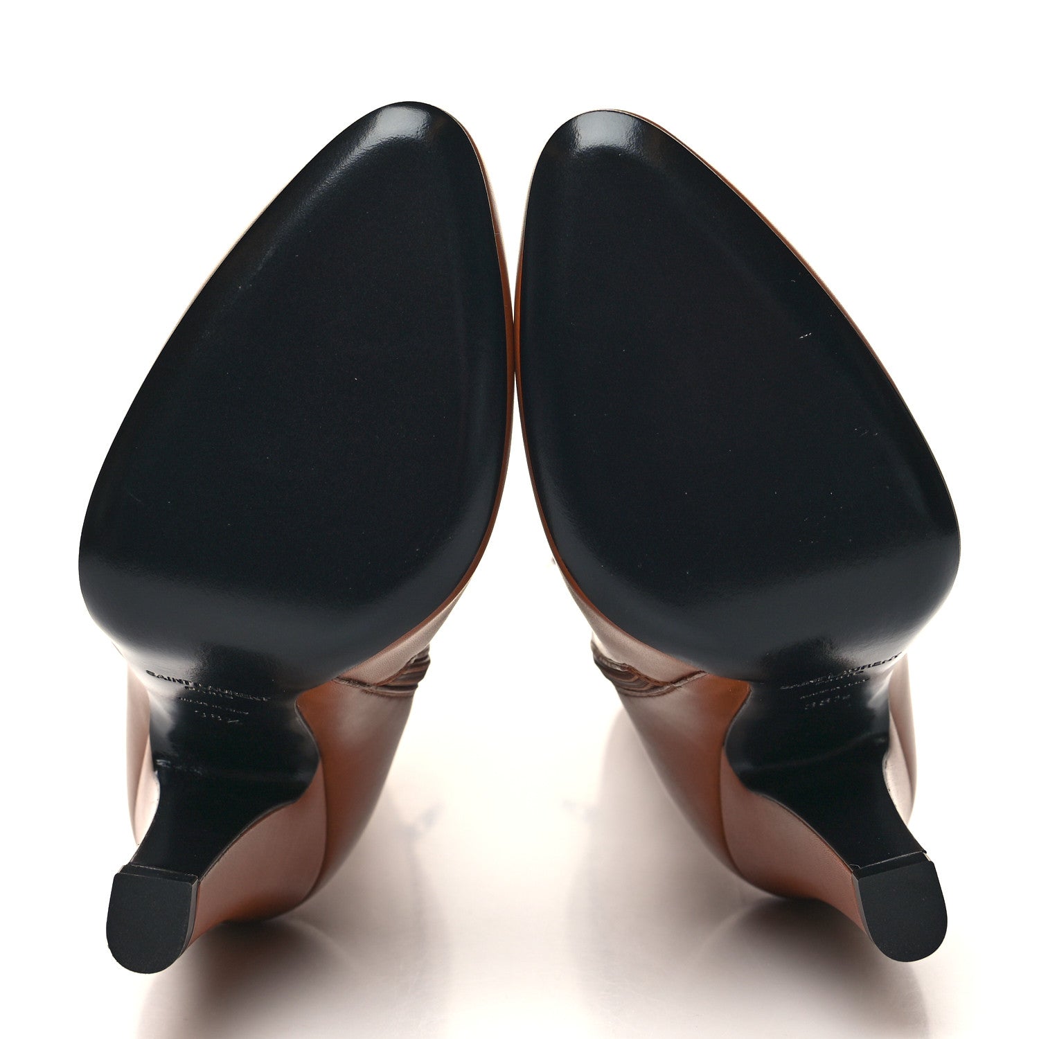 Saint Laurent Smooth Calfskin 68 Knee High Boots 38.5 Cuoi 5 of 7
