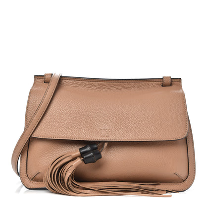 Gucci Cellarius Calfskin Medium Bamboo Daily Flap Shoulder Bag Camelia 1 of 11