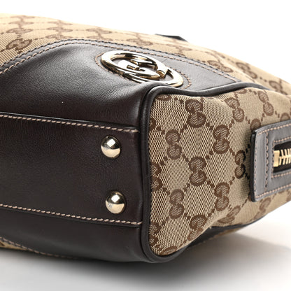 Gucci Monogram New Britt Medium Boston Dark Brown 8 of 8