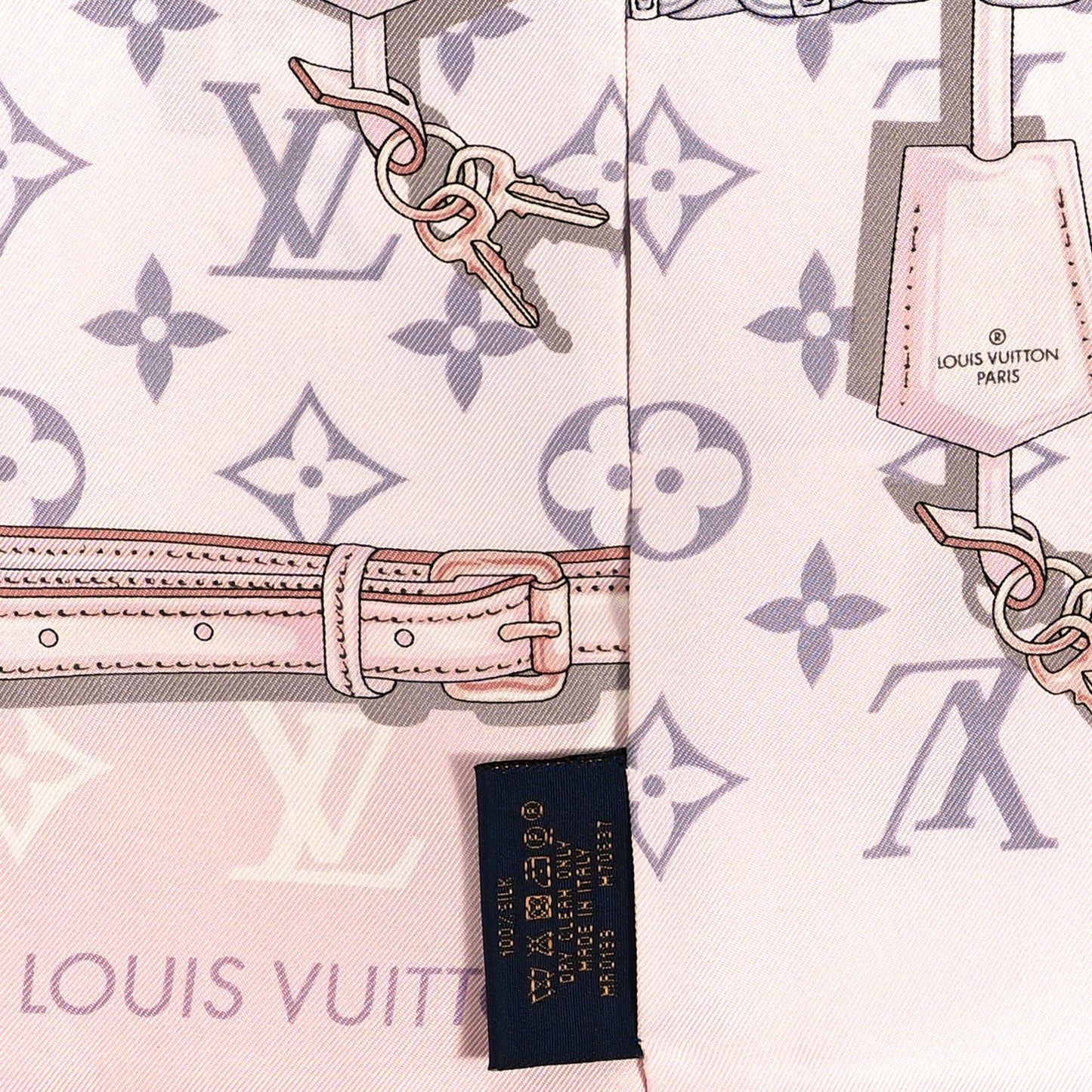 Silk Monogram Confidential Bandeau Light Pink