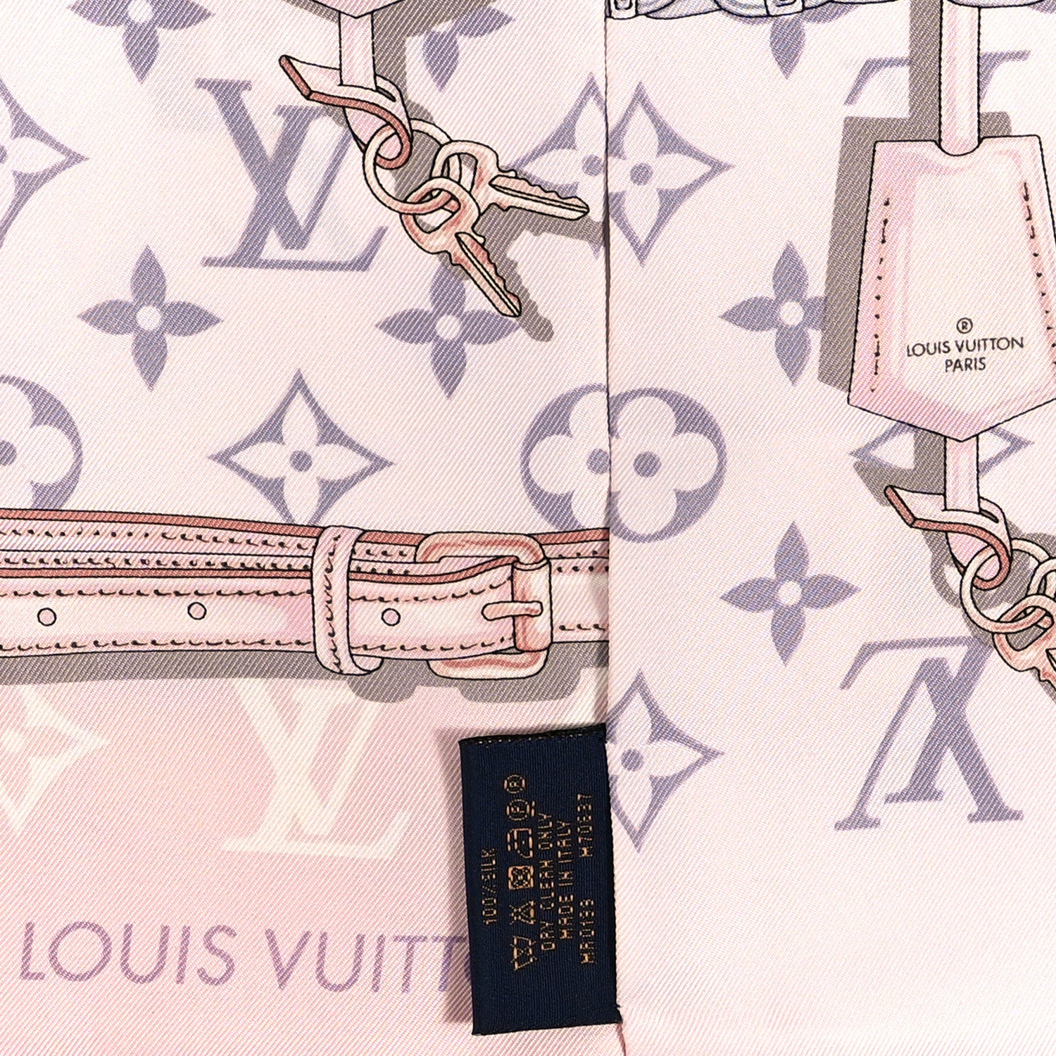 Louis Vuitton Silk Monogram Confidential Bandeau Light Pink 4 of 4