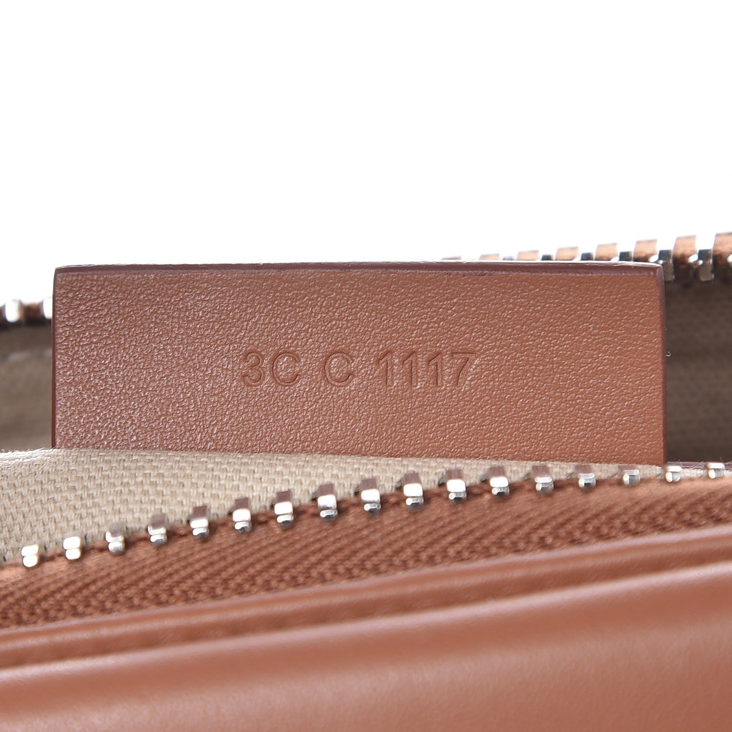 Givenchy Calfskin Suede Small Studded Chevron Antigona Cognac 8 of 8