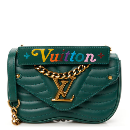 Louis Vuitton Calfskin New Wave Chain PM Emerald 1 of 11