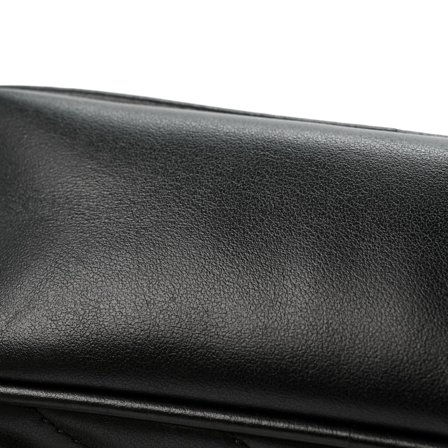 Calfskin Matelasse Mini GG Marmont Chain Shoulder Bag Black
