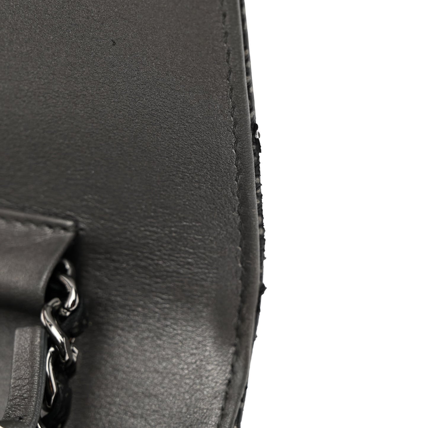 Metallic Caviar Timeless CC Wallet On Chain WOC Grey