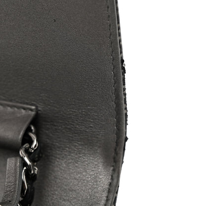 Chanel Metallic Caviar Timeless CC Wallet On Chain WOC Grey 11 of 13