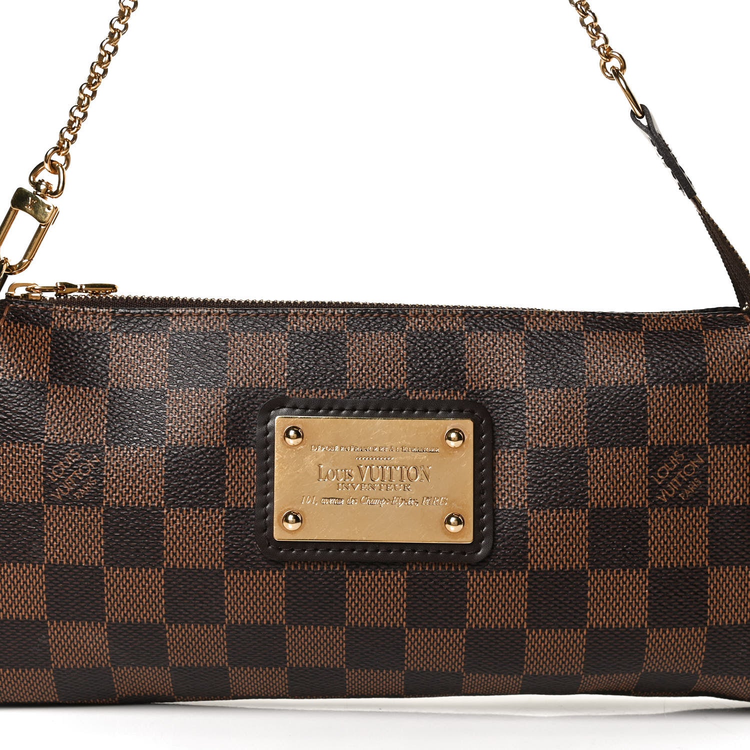 Louis Vuitton Damier Ebene Eva Clutch 7 of 9