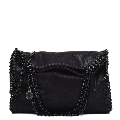 Stella McCartney Shaggy Deer Mini Falabella Fold Over Tote Black 1 of 11