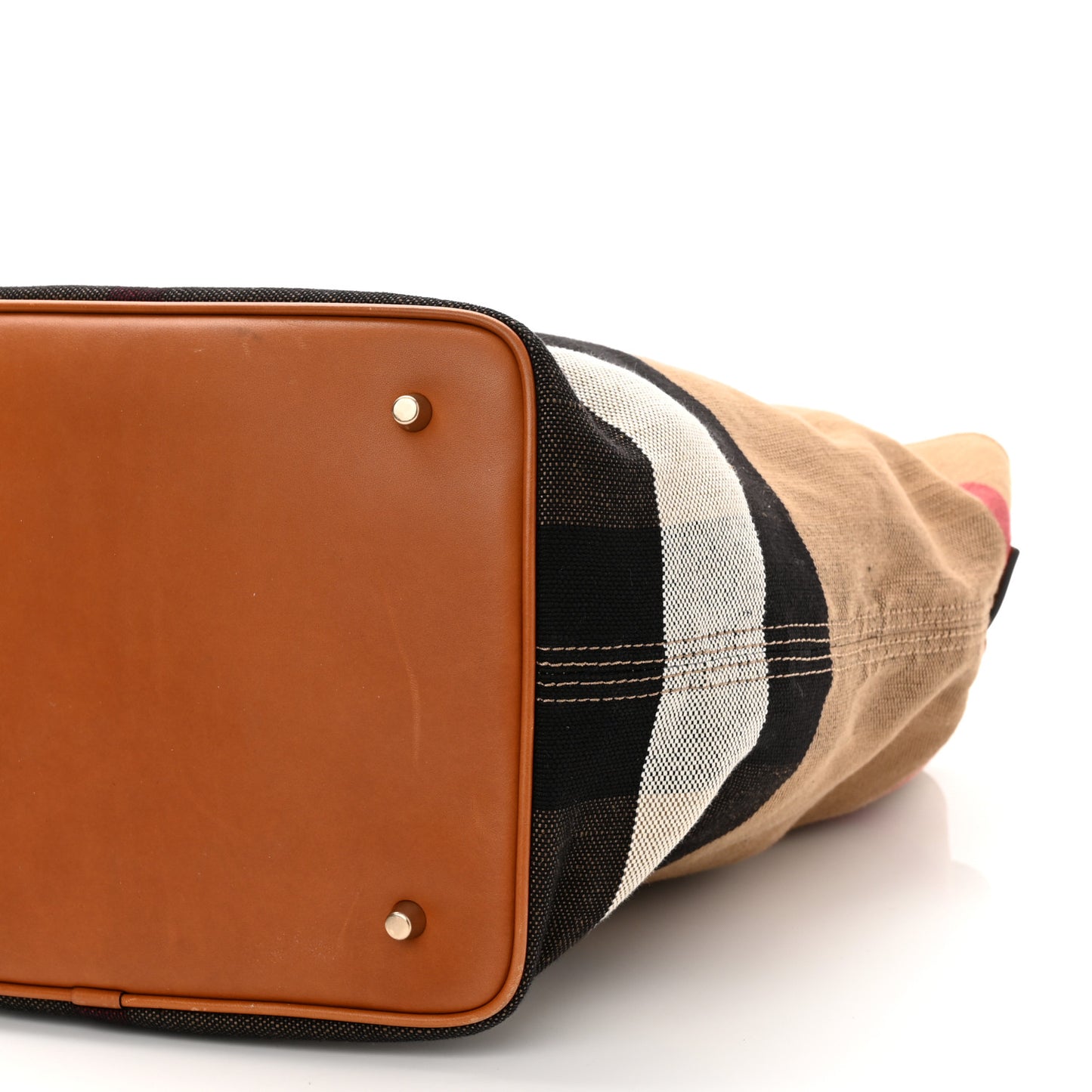 Canvas Mega Check Medium Ashby Hobo Saddle Brown