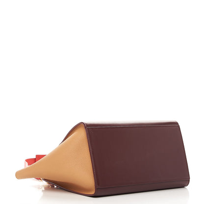 Celine Satin Baby Grained Calfskin Small Trapeze Carmin 5 of 10