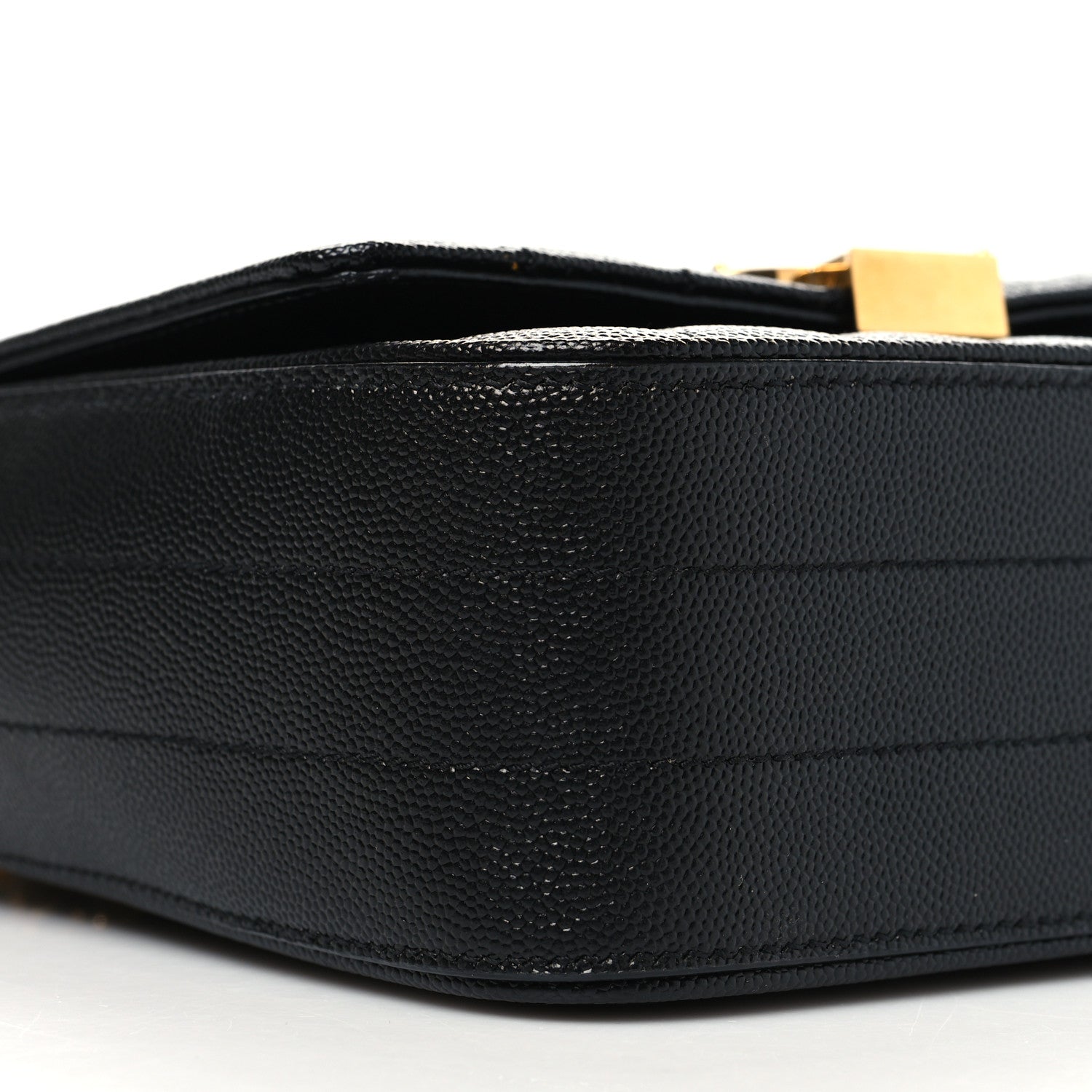 Saint Laurent Grain De Poudre Matelasse Monogram Small Vicky Chain Bag Black 10 of 11