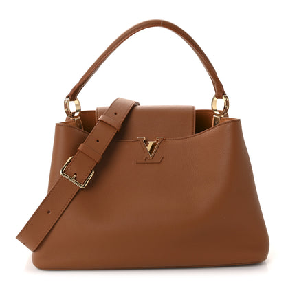 Louis Vuitton Smooth Grained Calfskin Capucines GM Souple Cognac 1 of 9