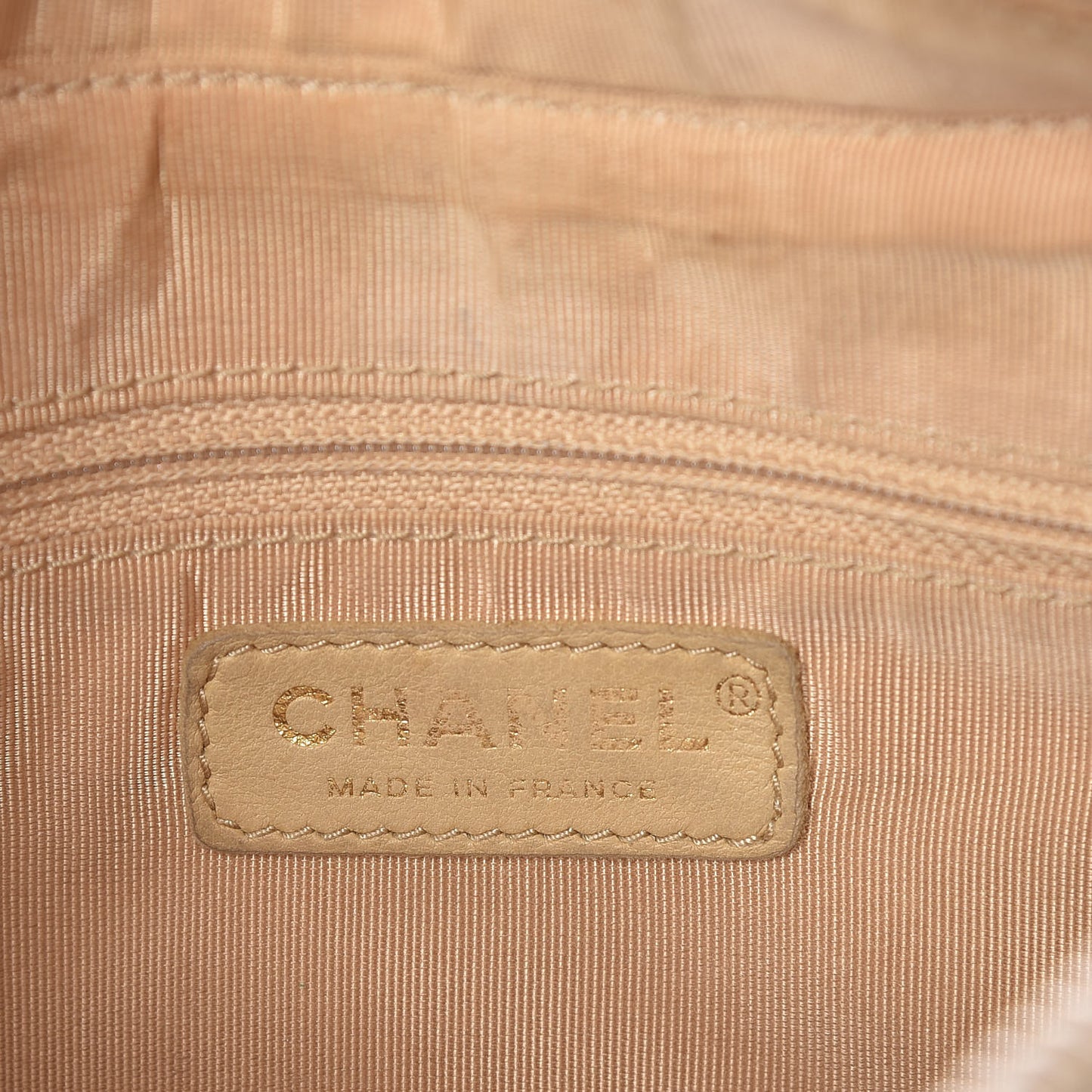 Caviar Quilted Hobo Beige