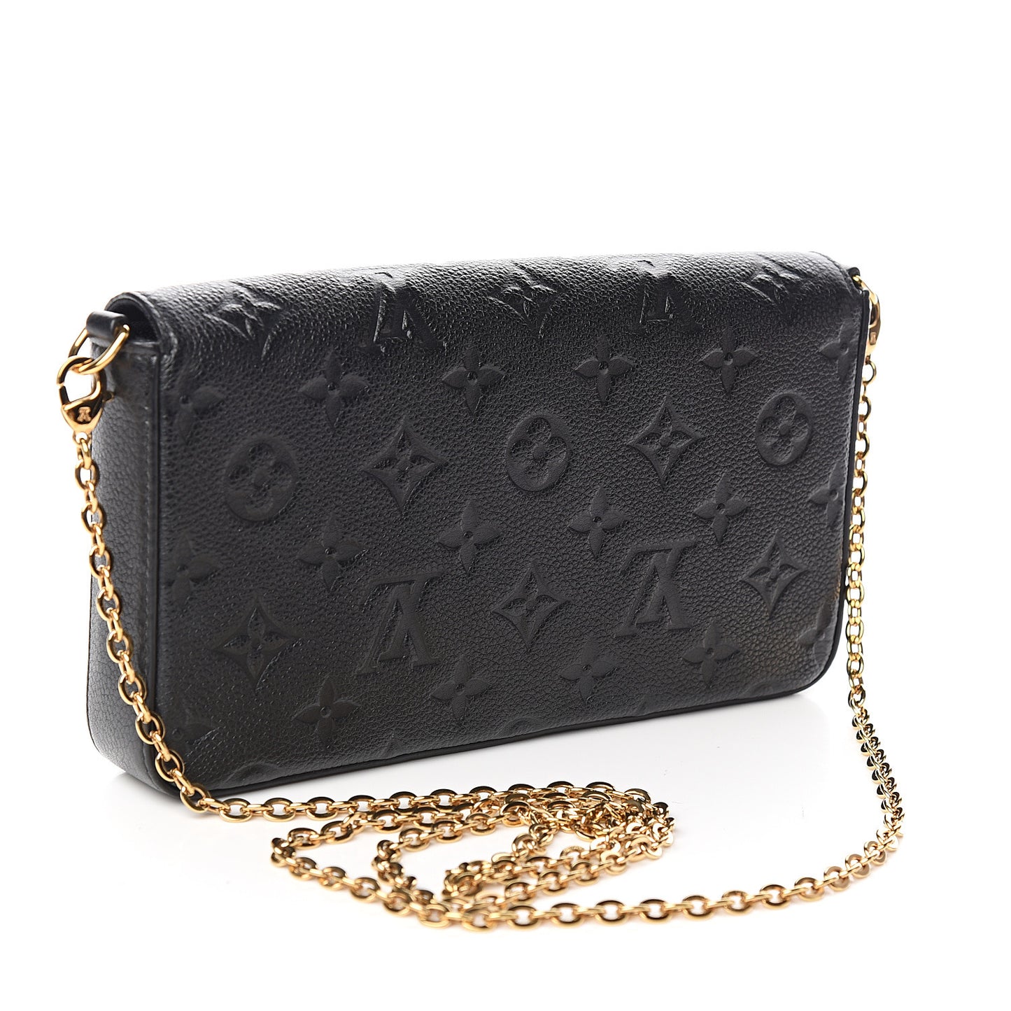 Empreinte Pochette Felicie Chain Wallet Black