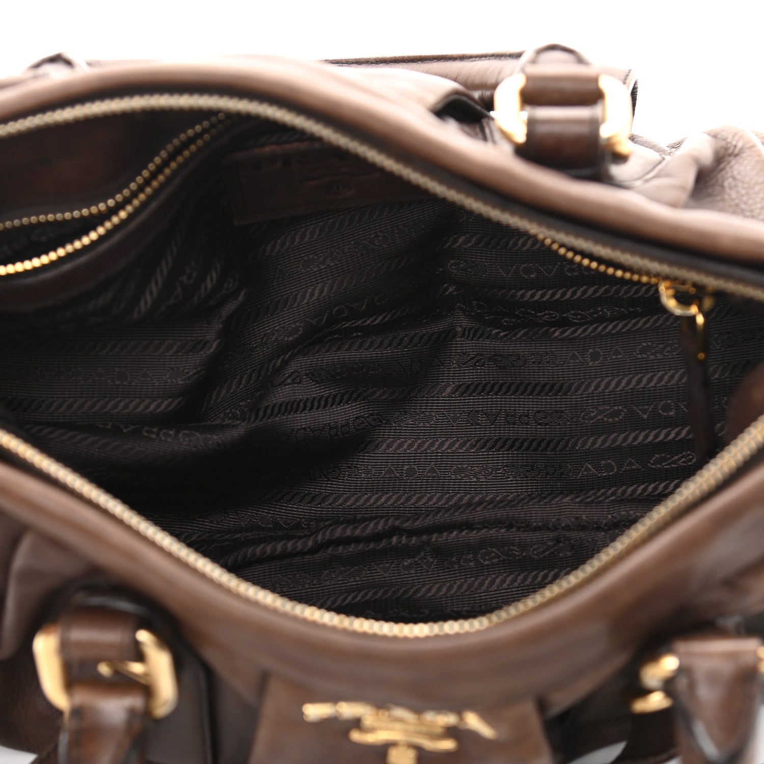 Prada Vitello Soft Shopping Satchel Nocciolo 5 of 10