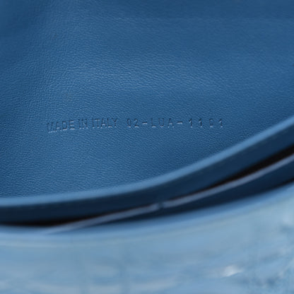 Christian Dior Patent Cannage New Lock Pouch Blue 7 of 10