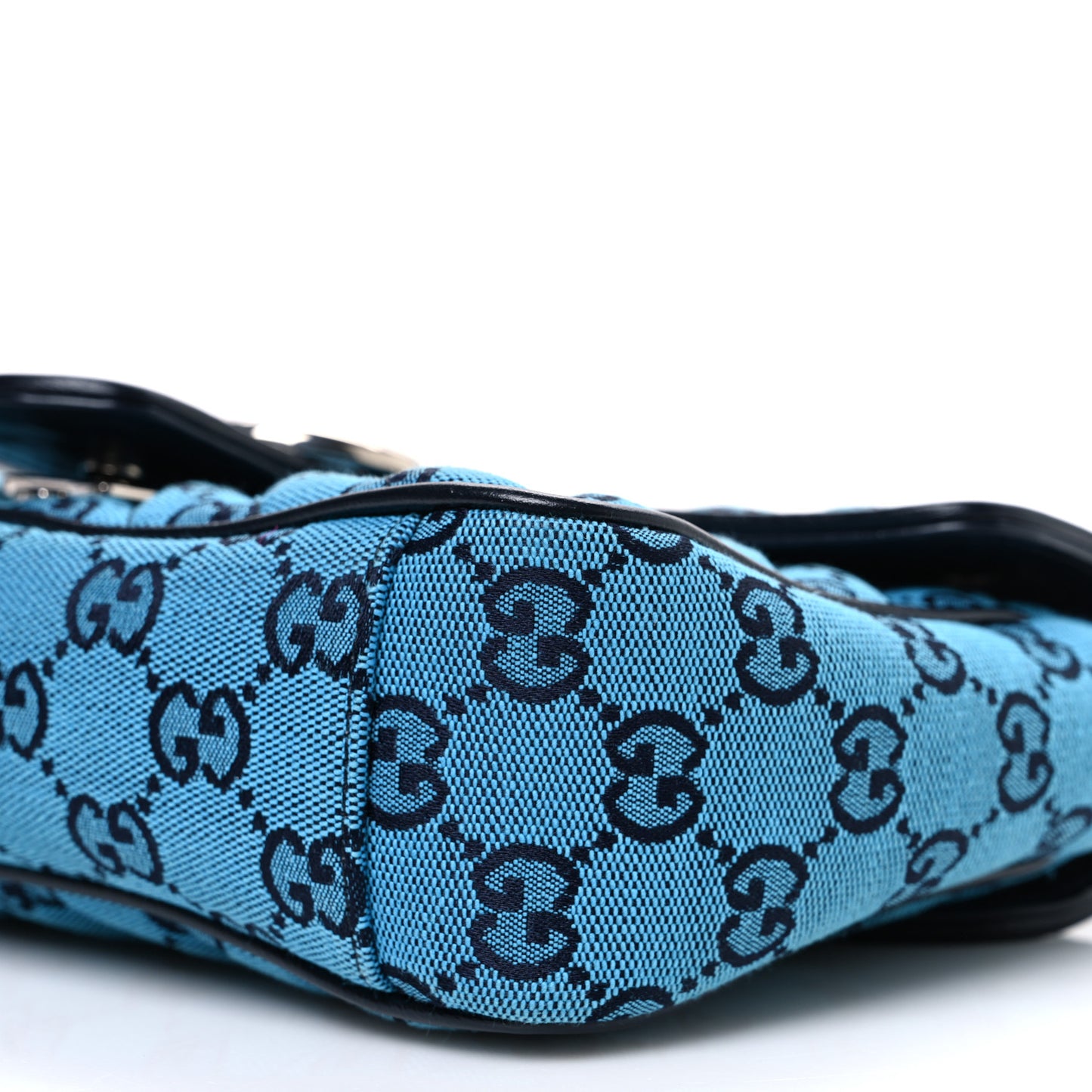Monogram Multicolor Matelasse Diagonal Small GG Marmont Shoulder Bag Light Blue