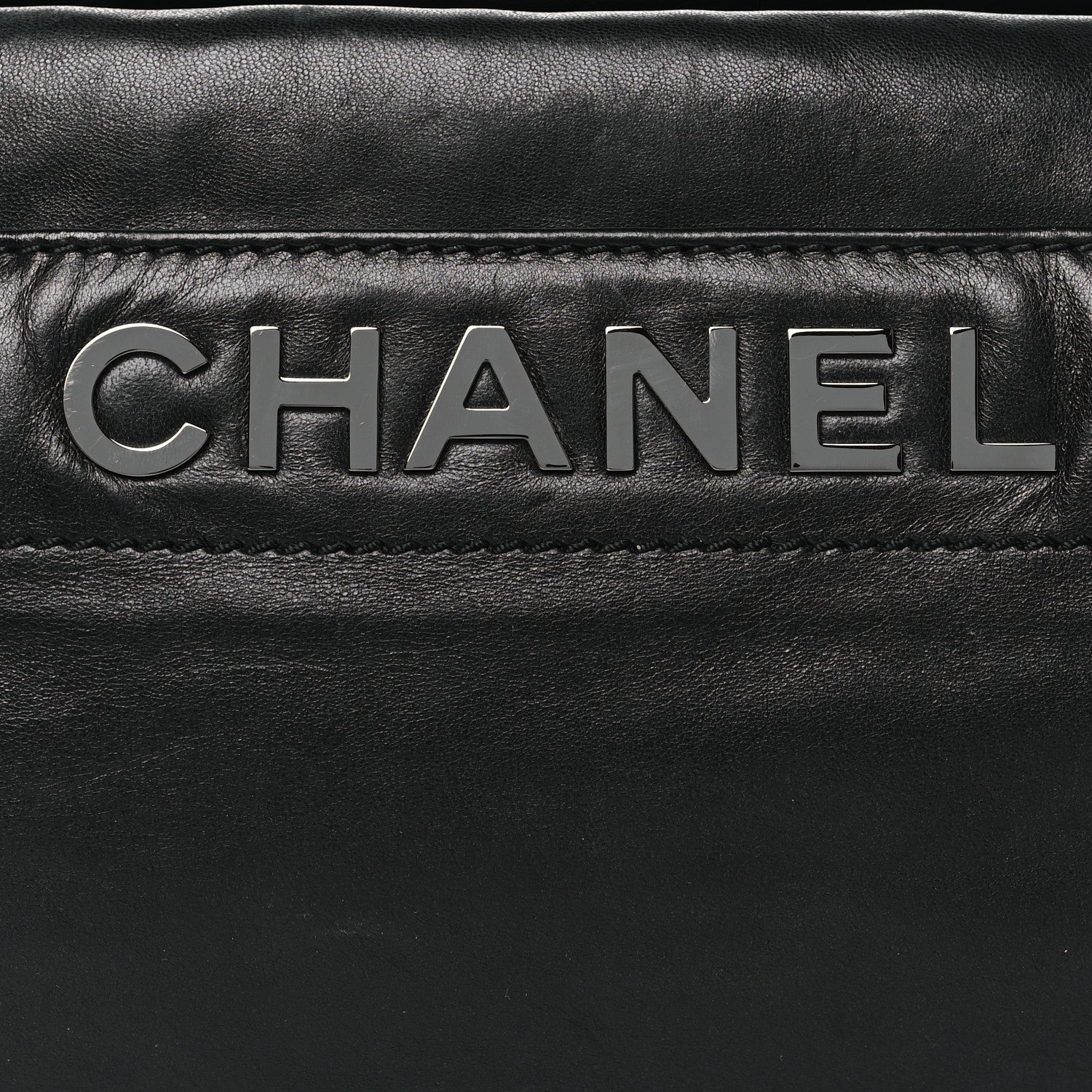 Chanel Lambskin Lax Accordion Hobo Black 8 of 10