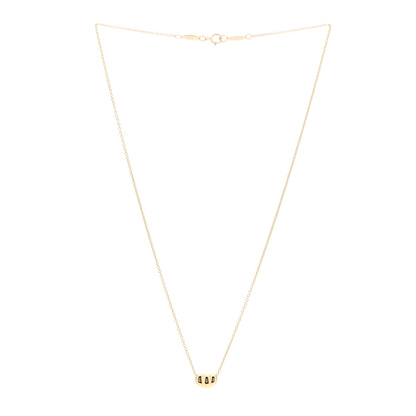 Tiffany 18K Yellow Gold 6.5mm Elsa Peretti Bean Pendant Necklace 3 of 7