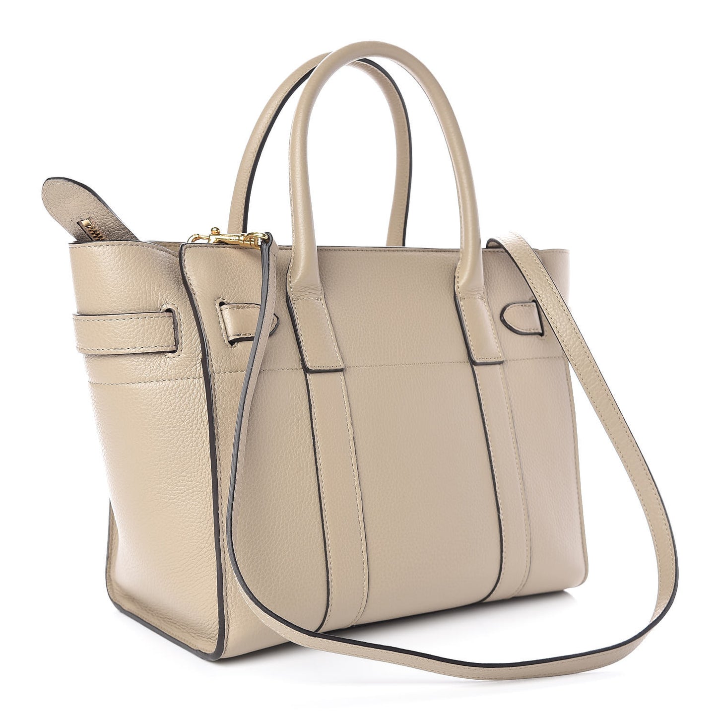 Classic Grain Small Bayswater Zip Tote Dune