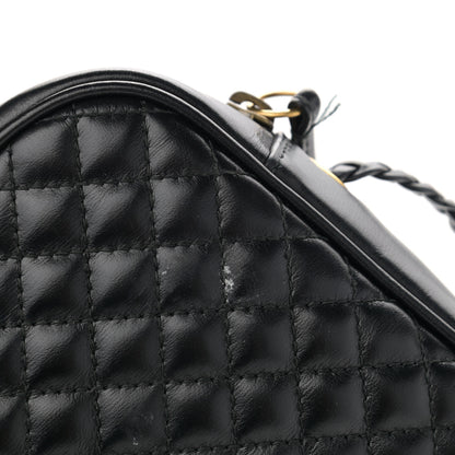Gucci Calfskin Web Trapuntata Small GG Shoulder Bag Black 12 of 13