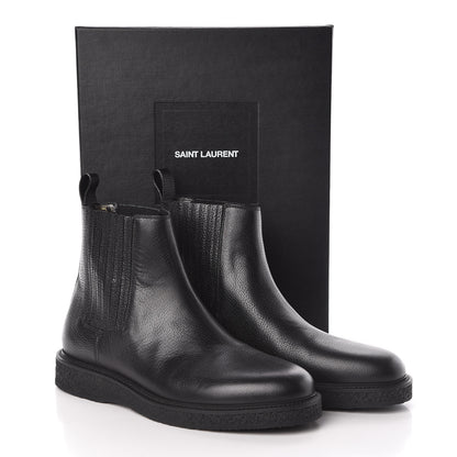 Saint Laurent Calfskin Mens Hugo 25 Chelsea Boots 43 Black 7 of 7
