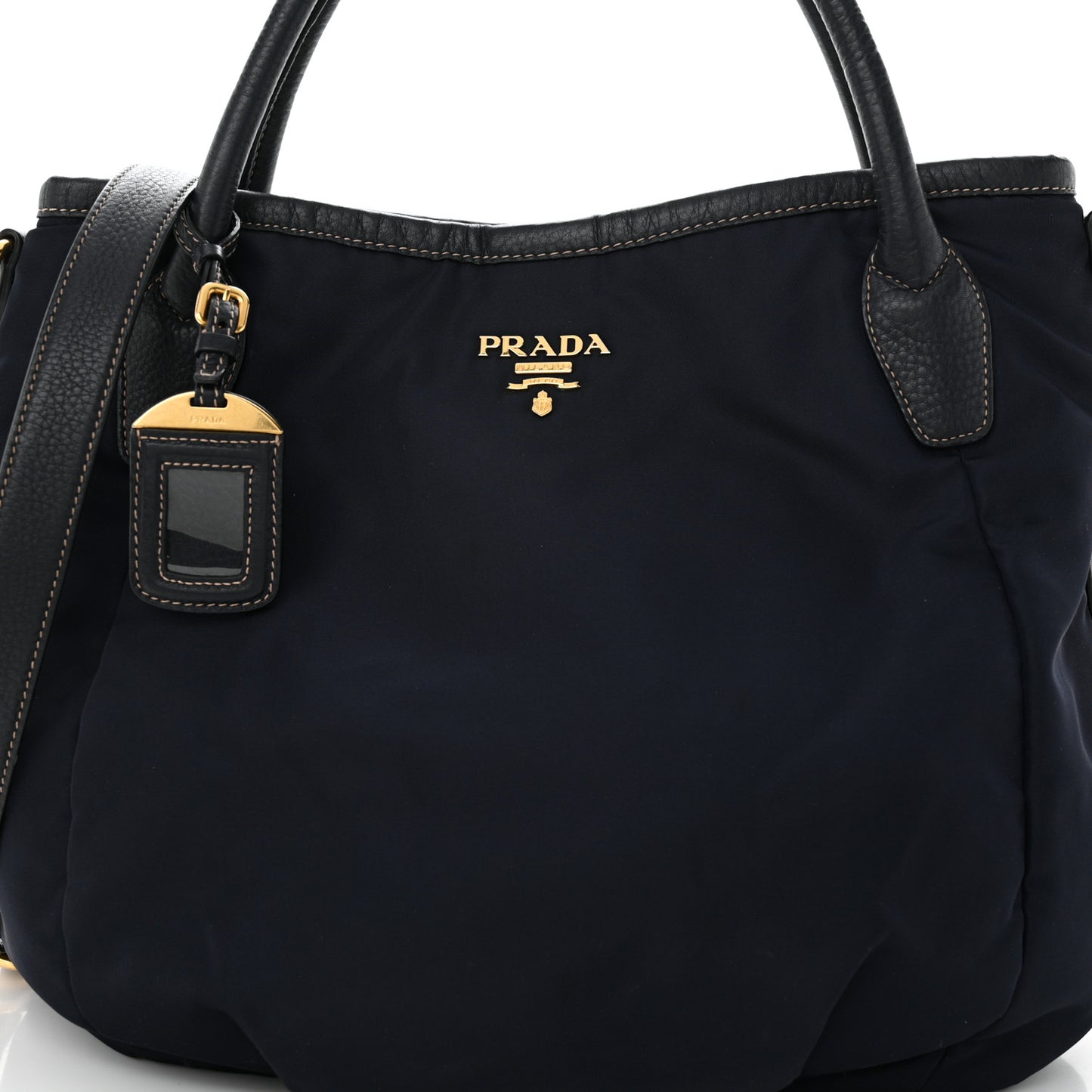 Tessuto Nylon Vitello Daino Tote Baltico