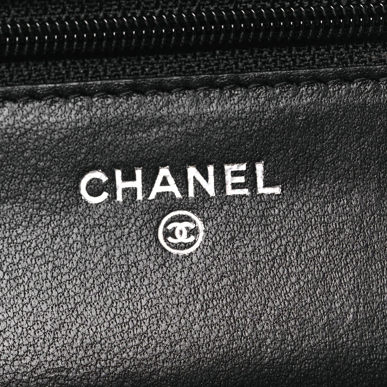 Chanel Lambskin Quilted Wallet On Chain WOC Black 9 of 22