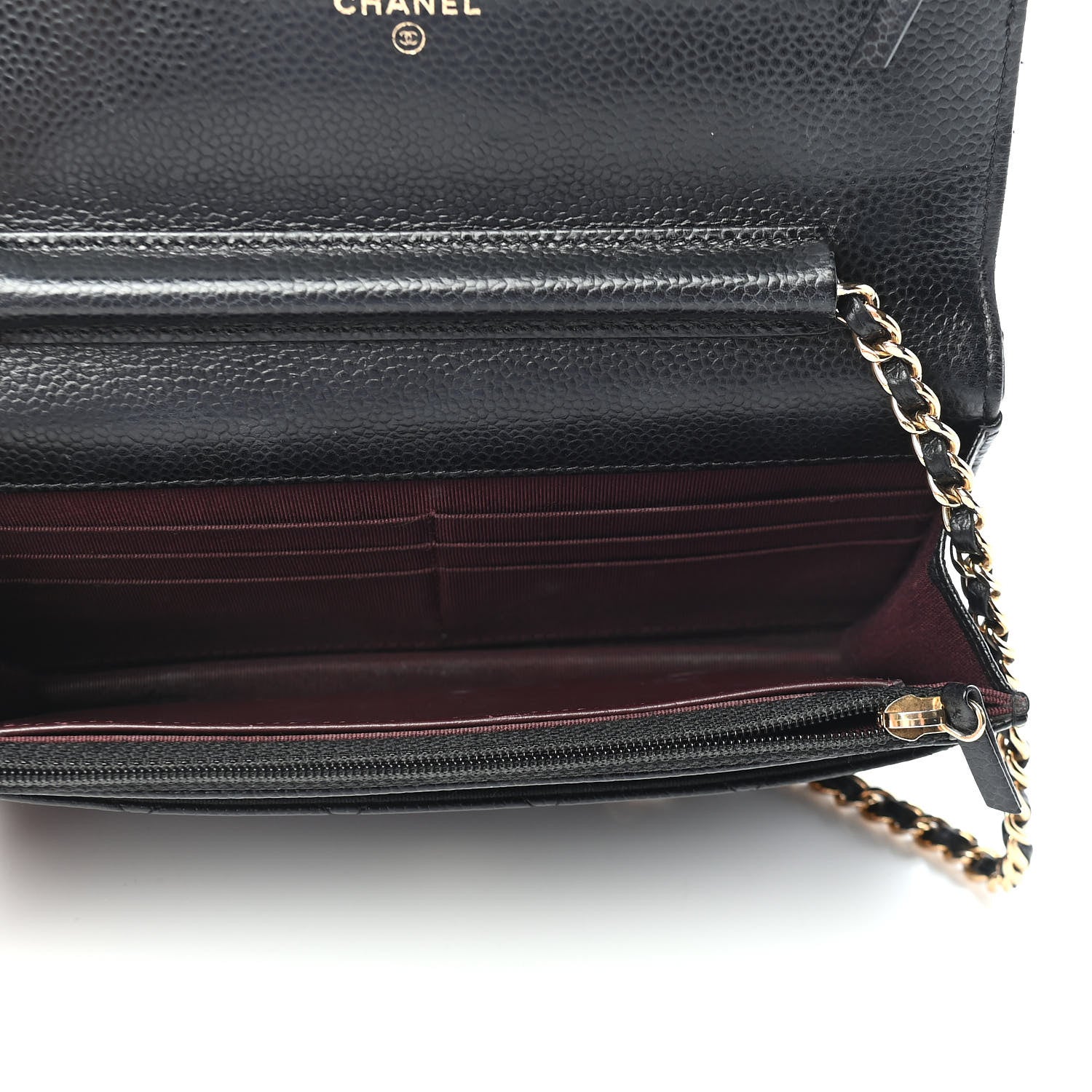 Chanel Caviar Quilted Wallet On Chain WOC Black 5 of 11