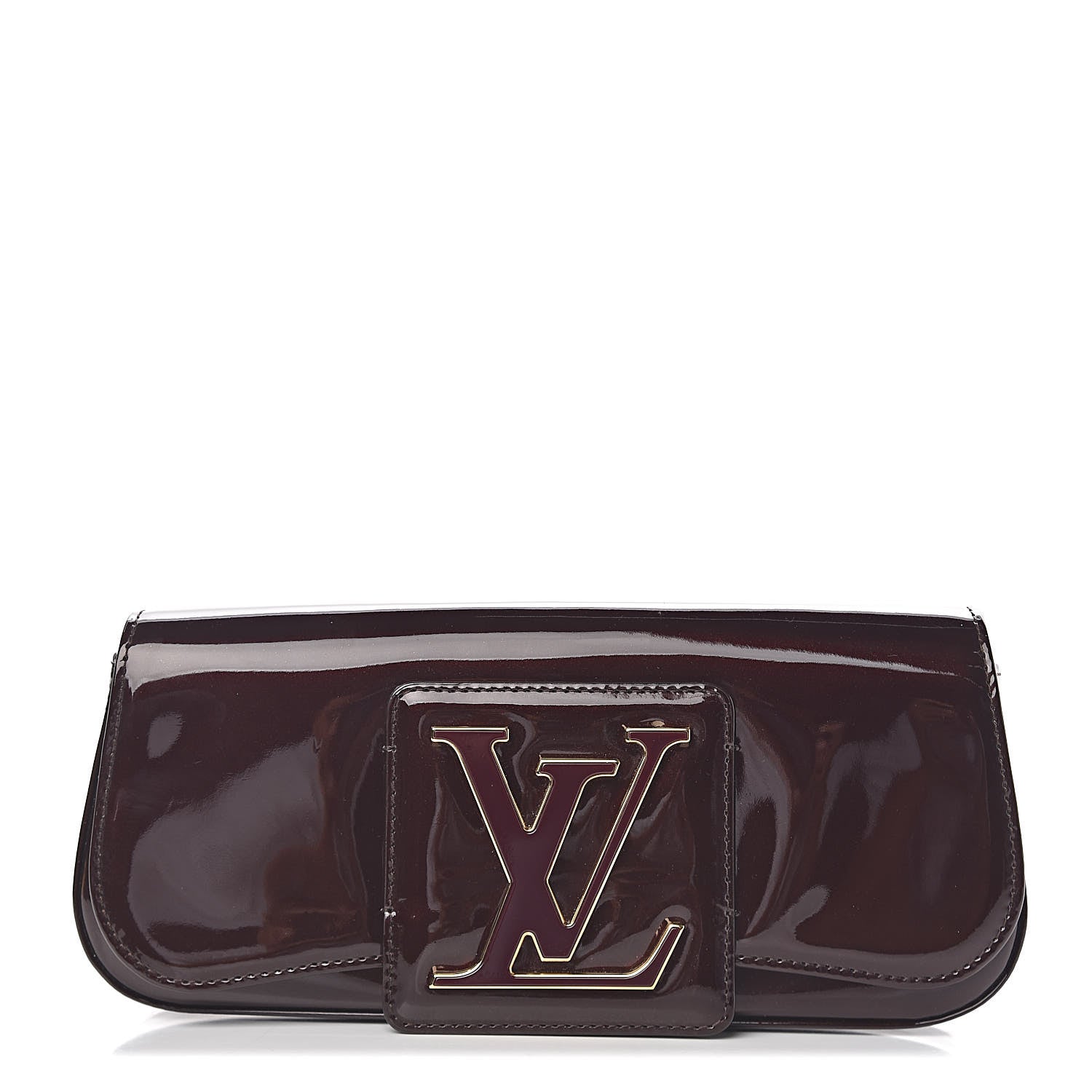 Louis Vuitton Patent Sobe Clutch Amarante 1 of 6