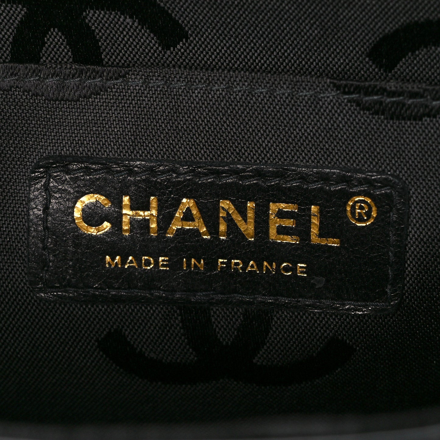 Patent Perforated Camellia Medium Single Flap Black