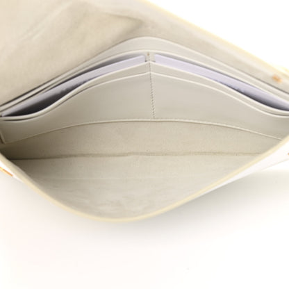 Celine Smooth Calfskin Travel Clutch White 5 of 11